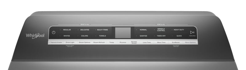 Whirlpool 7.4 Cu. Ft. Smart Electric Dryer with Steam - Chrome Shadow - YWED7120HC