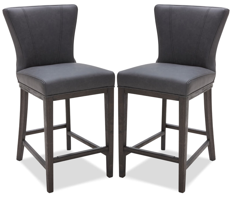 Quinn Counter-Height Stool, Set of 2 – Grey