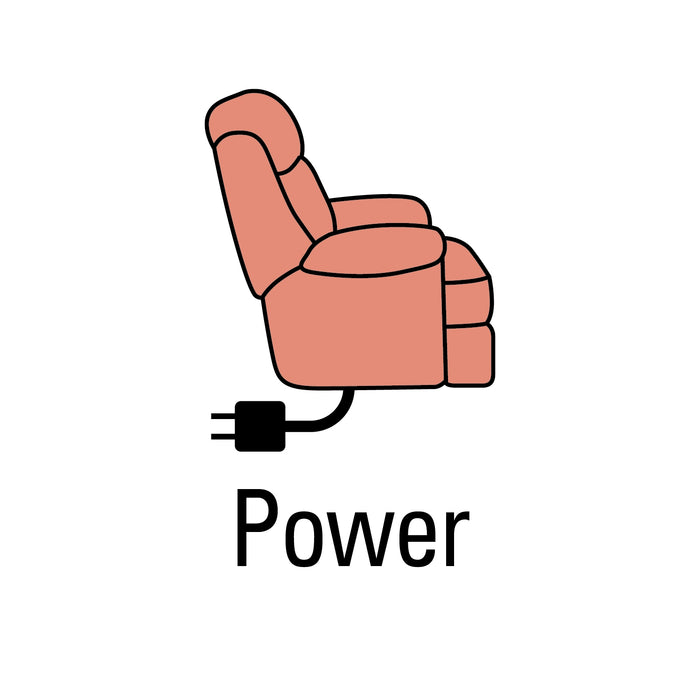 Recliner 6734 Microsuede Power Reclining Chair - Mocha