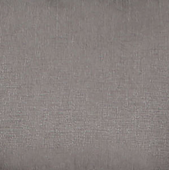 Made in Canada Wynn 2-Piece Chenille Fabric Sectional with Nailhead Trim and Wood Bun Legs - Grey