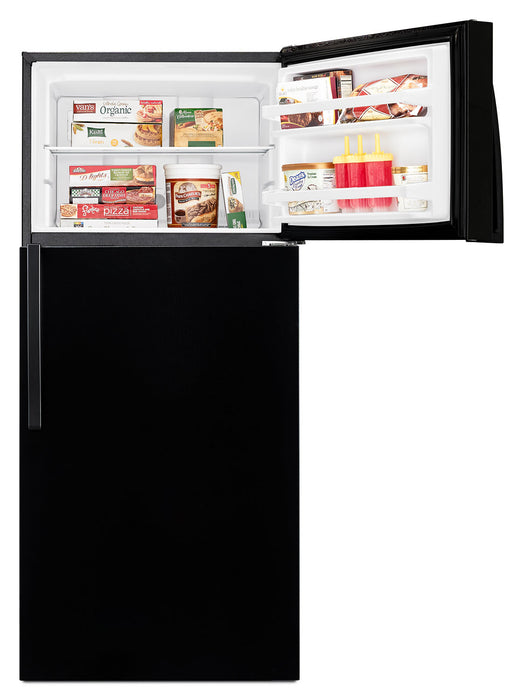 Whirlpool 28\" 14 Cu. Ft. Top-Mount Refrigerator - Black - WRT314TFDB