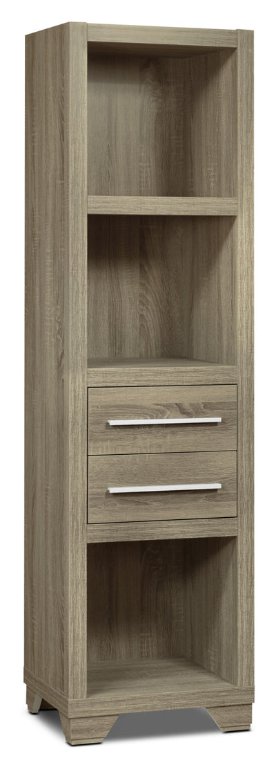 Glendale Bookcase – Grey - Modern style Media Stand in Grey