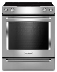 KitchenAid 6.4 Cu. Ft. Electric Range with AquaLift® and Self-Clean - Stainless Steel - YKSEG700ESS 