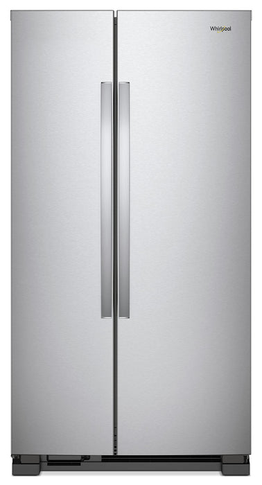 Whirlpool 33\" 22 Cu. Ft. Side-by-Side Refrigerator - Monochromatic Stainless Steel - WRS312SNHM