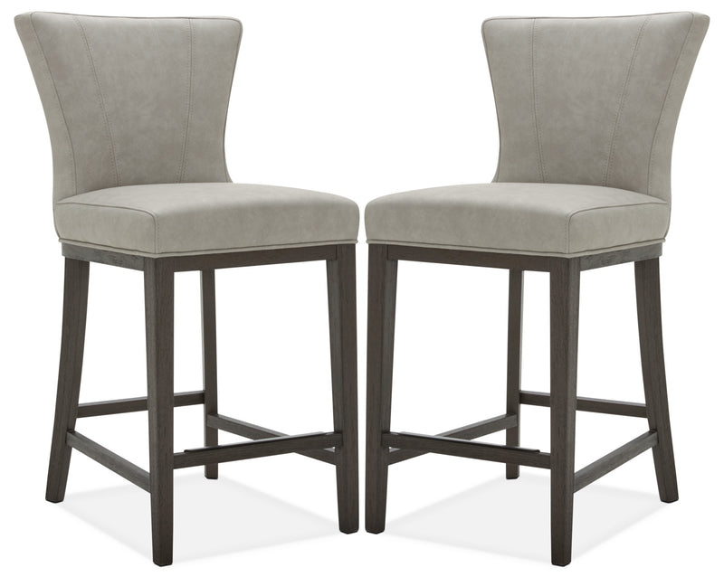 Quinn Counter-Height Stool, Set of 2 – Taupe