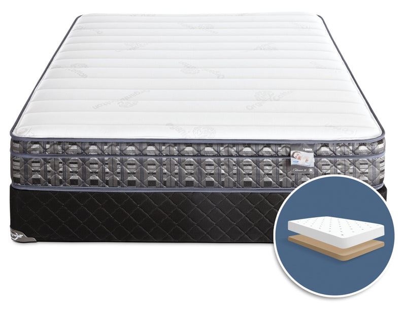 Springwall Endeavour 4 Euro-Top Firm Low-Profile Queen Mattress Set