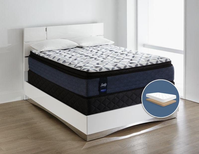 Sealy Posturepedic Kingsmill Pillow-Top Plush Low-Profile Queen Mattress Set