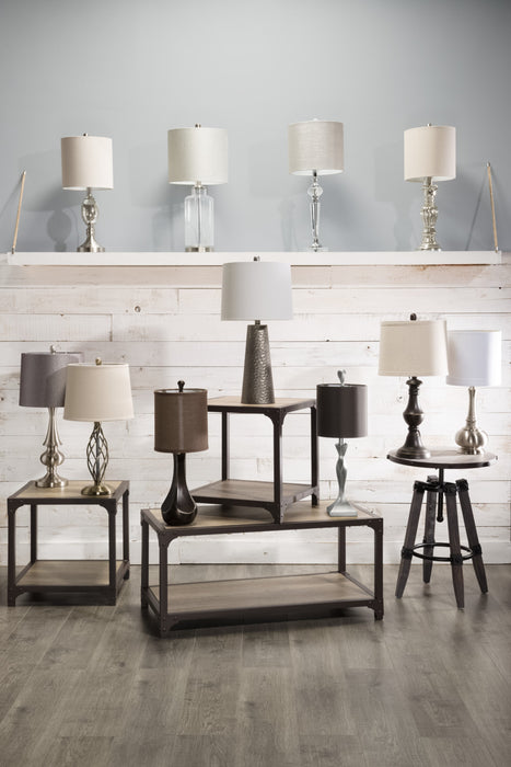 Mountain Breeze 25\" Idustrial Bronzed Finish Table Lamp