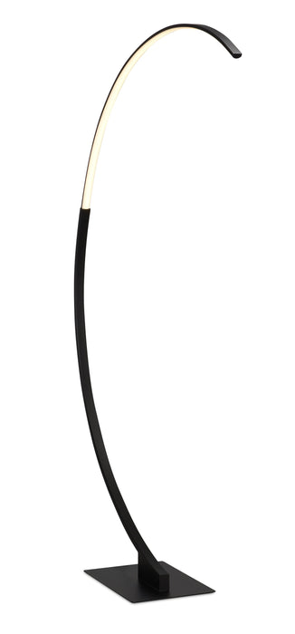 Zeus 72\" Matte Black LED Floor Lamp
