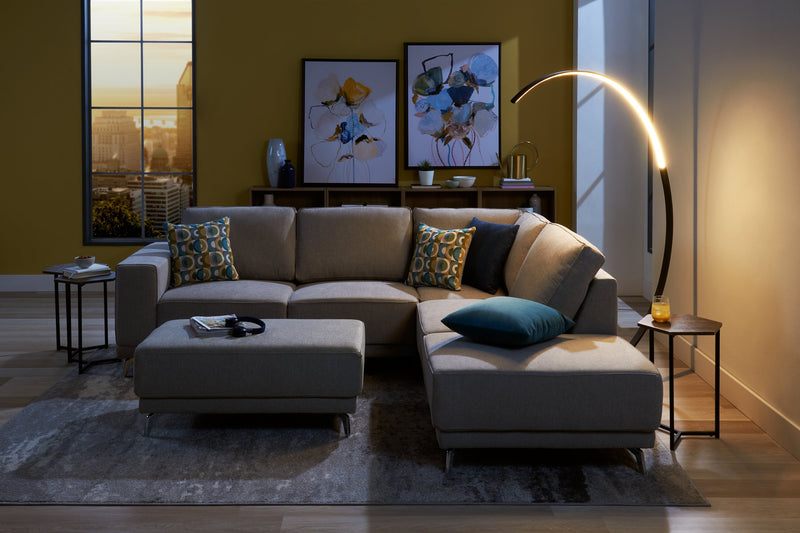 Zeus 72\" Matte Black LED Floor Lamp