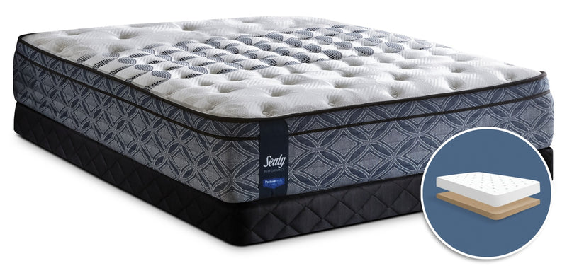 Sealy Posturepedic Performance Plus Lindfield Firm Euro-Top Low-Profile Full Mattress Set
